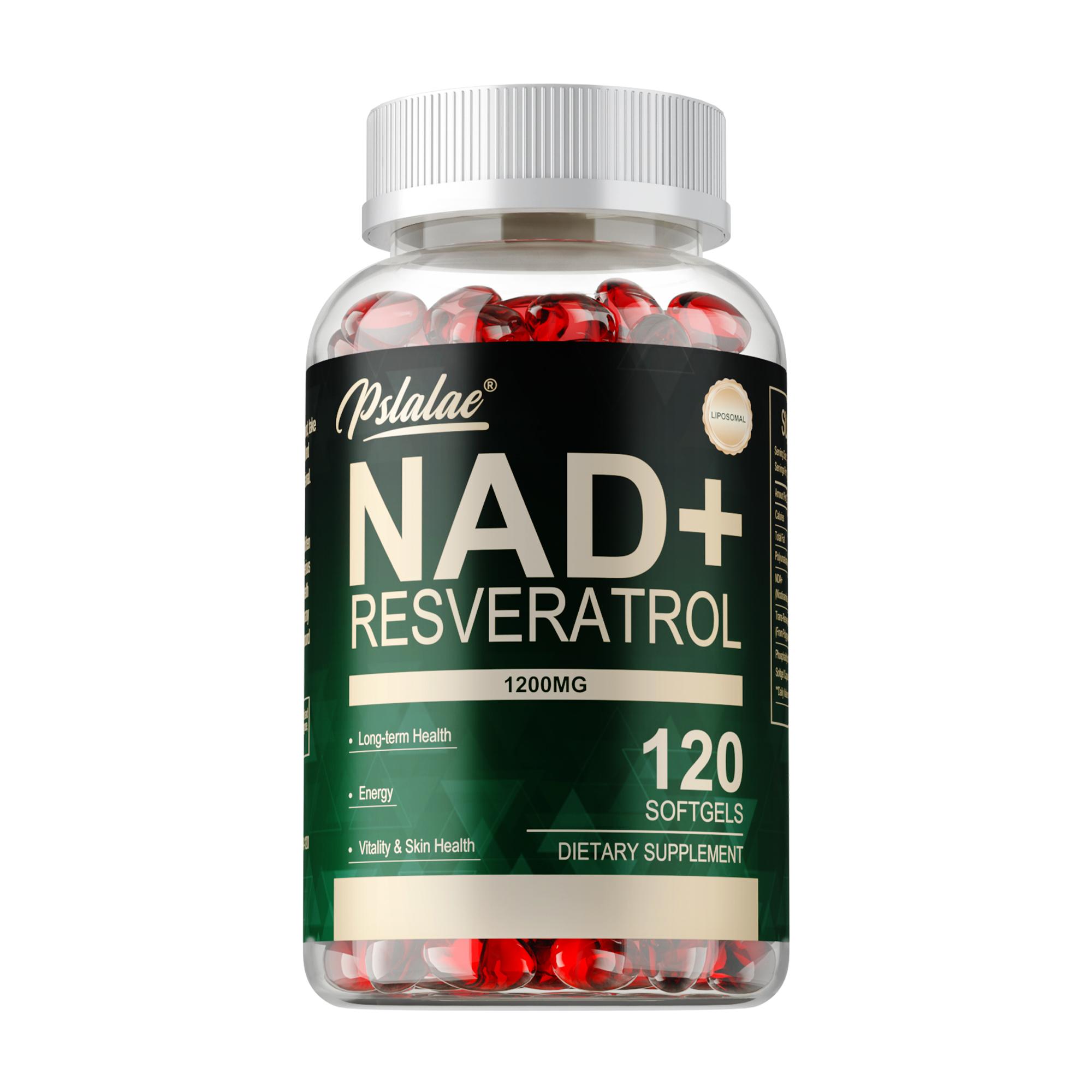 Liposomale NAD+-Kapseln, 1200 mg pro Portion, rein natürlich, Nahrungsergänzungsmittel für Erwachsene 120*1 gray