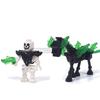 MOC Halloween Building Blocks Skeleton Army Knight Figures Flame Horse Medieval Vampire Furniture Assembly DIY Bricks Toys Gifts