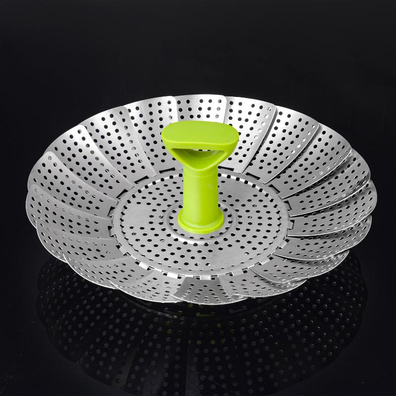 9/11Inch Stainless Steel Lotus Steaming Tray Folding Food Steamer Vegetable Fruit Food Basket Mesh Steamer Rack Cooking Cookware