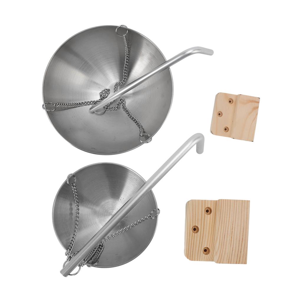 stainless steel Sauna bowl Hanging Aromatherapy Oil Cup with Wooden Block Incense Function For Sauna Room