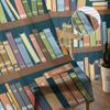 Bookshelf Library Book Sheer Curtains Living Room Window Tulle Curtains For Bedroom Kitchen Home Decoration Voile Drapes