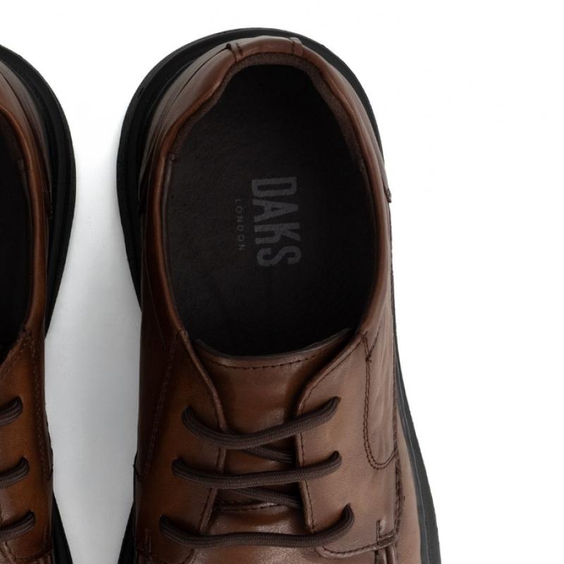 DakS Men S U Tip Comfort Derby ShoeS Brown Drx621kj20