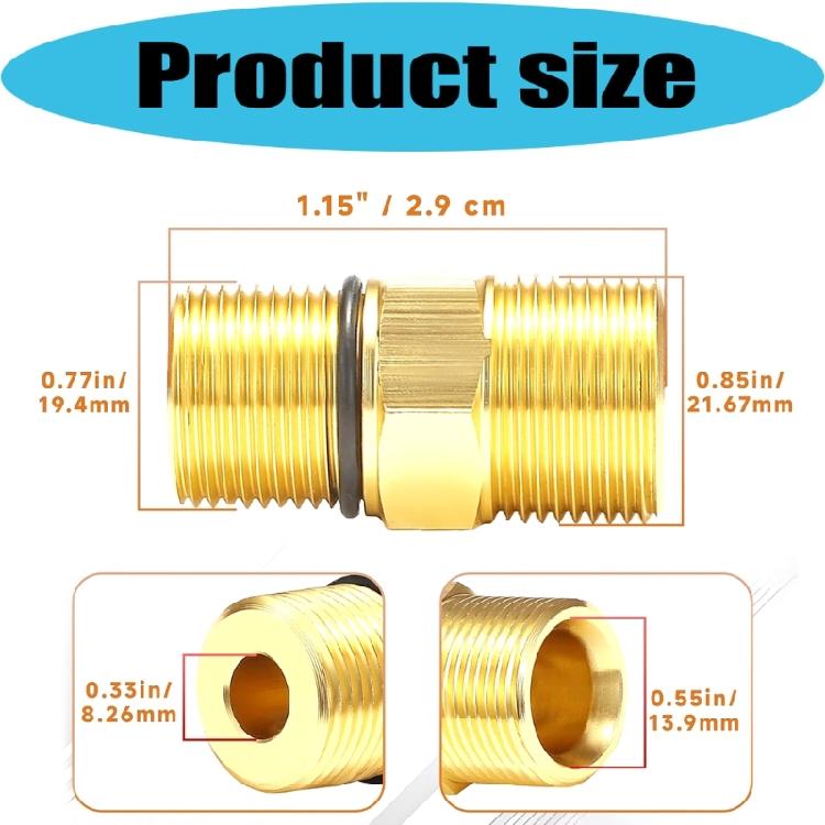 2Pcs Pumps Discharge Outlets Adapter Water Outlet Connector With Various Horizontal Pressure Washer Models