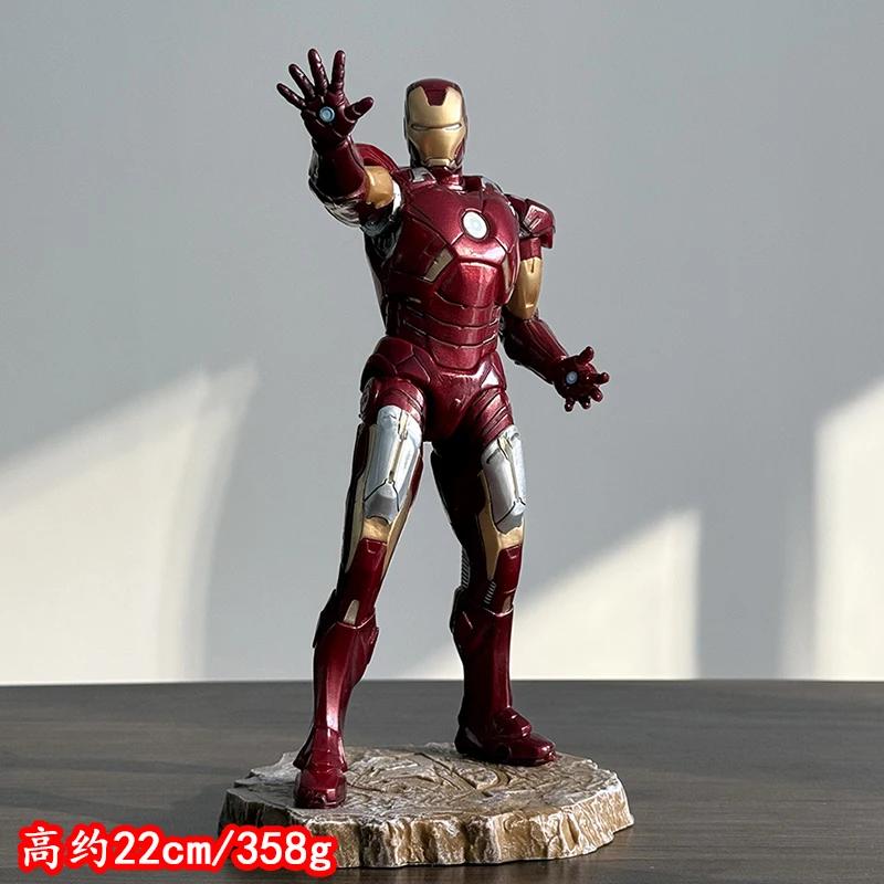 Avengers Figure Iron Man Action Figure Black Panther Tony Stark Pvc Model Statue Collection Decoration Toys Gift Doll Ornaments