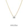 Diamond with Appraisal 18K Yellow 111911123006 [Official] 4℃ (Yondoshi) Necklace, Approx. 0.15ct, Card, Women's, Gold,