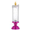 New LED Christmas Candle LED Flameless Candle Light Swirling Glitter Colorful Fantasy Crystal Night Lights Xmas Party Home Decor