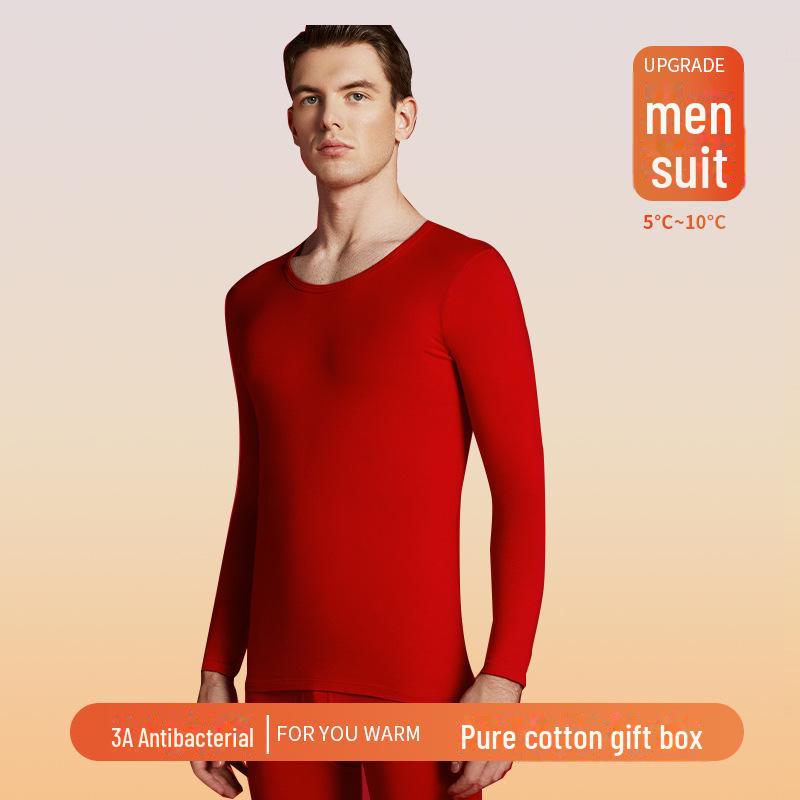 Damen Zodiac Jahr Rotes Antibakterielles Thermounterwäsche-Set - Jahr der Schlange Reine Baumwolle Hochzeits-Schicht