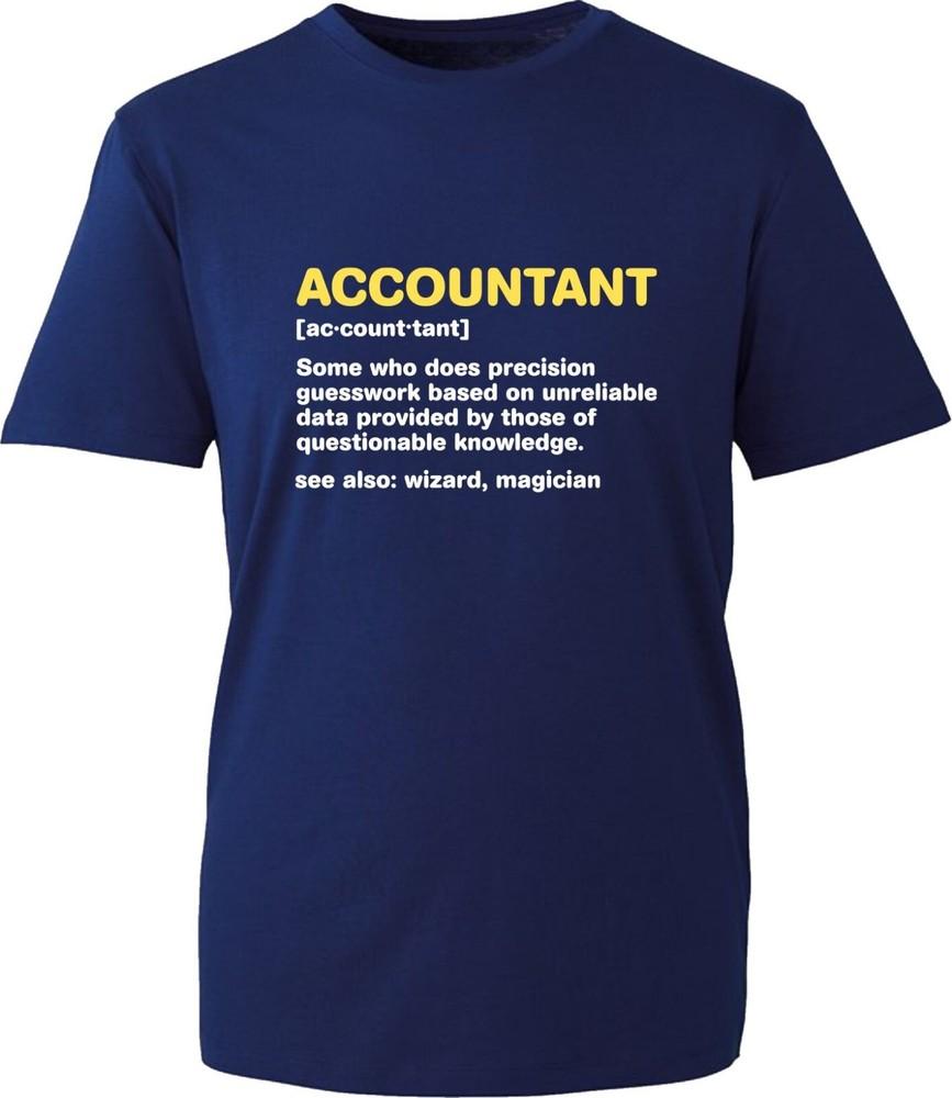 Accountant Professional Funny Tshirt Cpa Ca Quote Saying Gift For Colleagues Top S