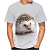 Summer Hedgehog Animal 3D Print T-Shirts Streetwear Casual Men Women Fashion Short Sleeve T Shirt O-Neck Male Tees Tops Clothing