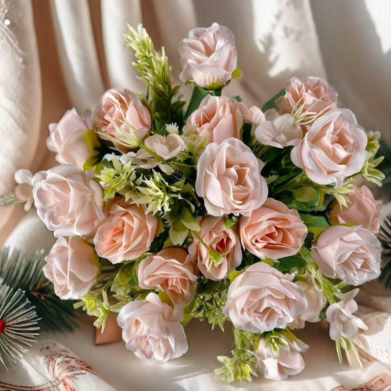 

Xiangfei Rose Искусственный цветок Букет ручной работы - Настольное украшение, Подарок, Декор, Свадебные принадлежности и Реквизит для фотосъемки шампанского/розовый