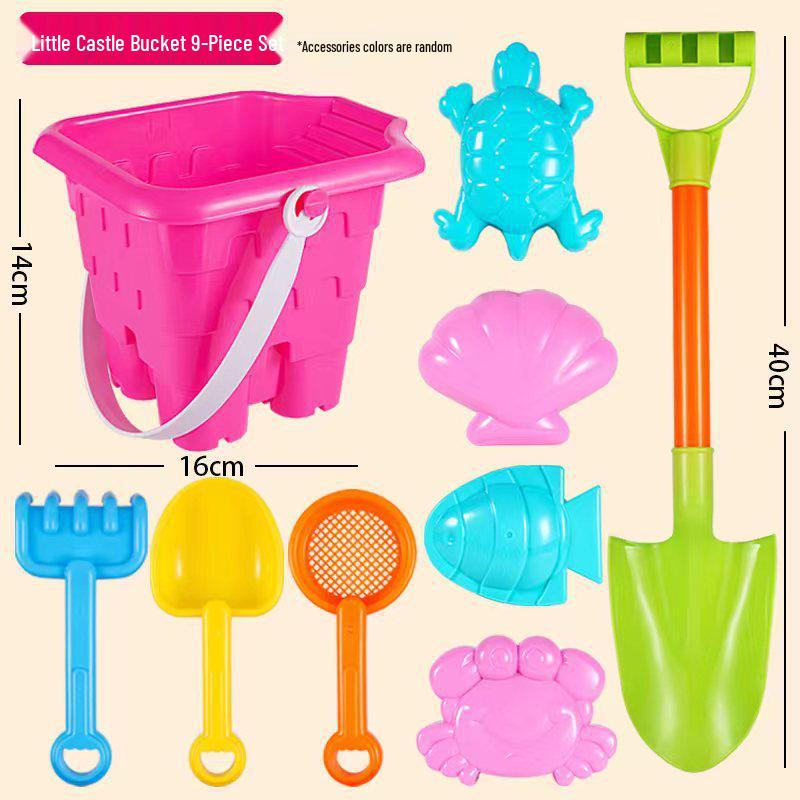 

Детский набор для игры с песком: Лопатка, ведро и инструменты для замка для пляжных и водных развлечений