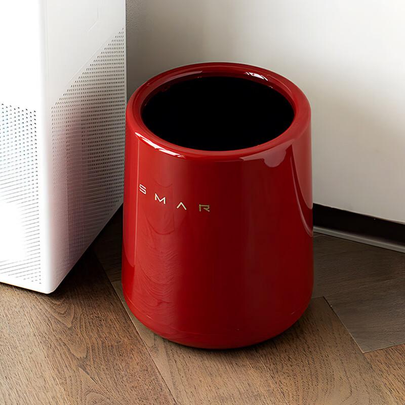 Beiyou Cream Style Double-Layer Trash Can