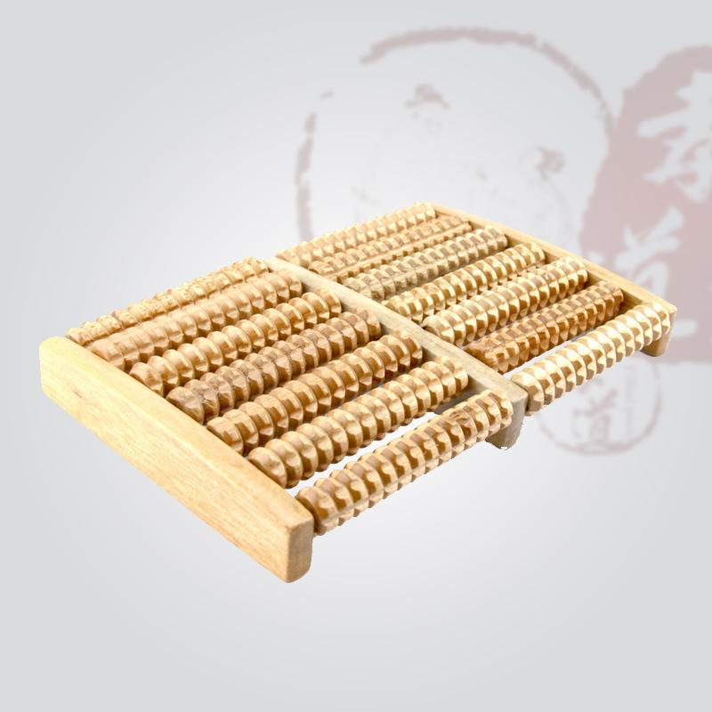 1Pc Wooden Foot Massager Roller Reflexology For Stress Fitness Health Care Feet Massager Colorful Massage Roller Pain Relief