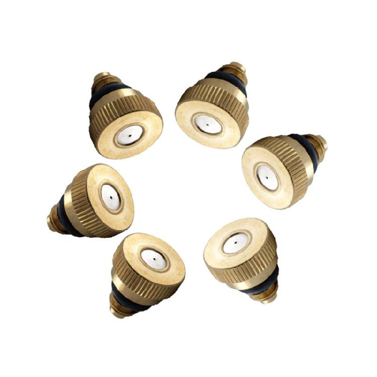 6x Cooling System Low Pressure Spray Misting Nozzle Outdoor Anti-drip Fogging