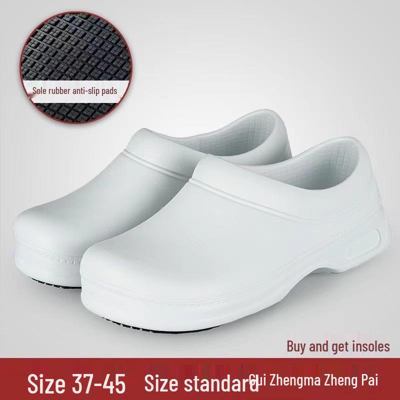 Унисекс Низкие Водонепроницаемые Легкие Рабочие и Зимние Ботинки из ЭВА Резины, Кислото- и Щелочестойкие. Size 43 белый