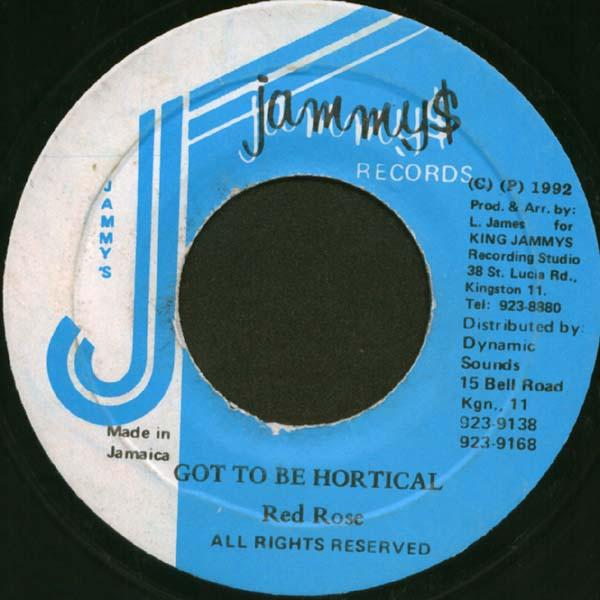 

7-дюймовая пластинка ANTHONY RED ROSE - Got To Be Hortical NONE Jammy s Records 1992 Ямайка Регги, Ска и Даб Б/У