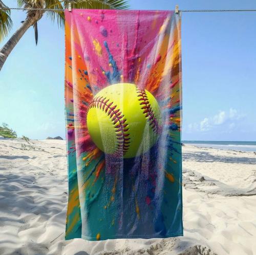 Sea Turtle Flower Sand Free Beach Towel Lightweight Quick Dry Microfiber Towel for Travel Swimming Pool and And Compact Beach