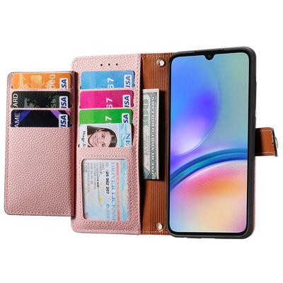 For Samsung Galaxy A06 4G Case RFID Blocking Zipper Pocket Leather Wallet Phone Cover