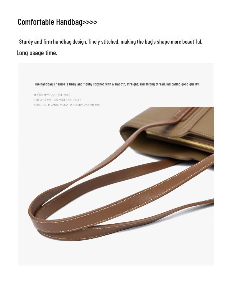 Women's Cross-Border Tote: 2026 Fashionable Large-Capacity Work Handbag