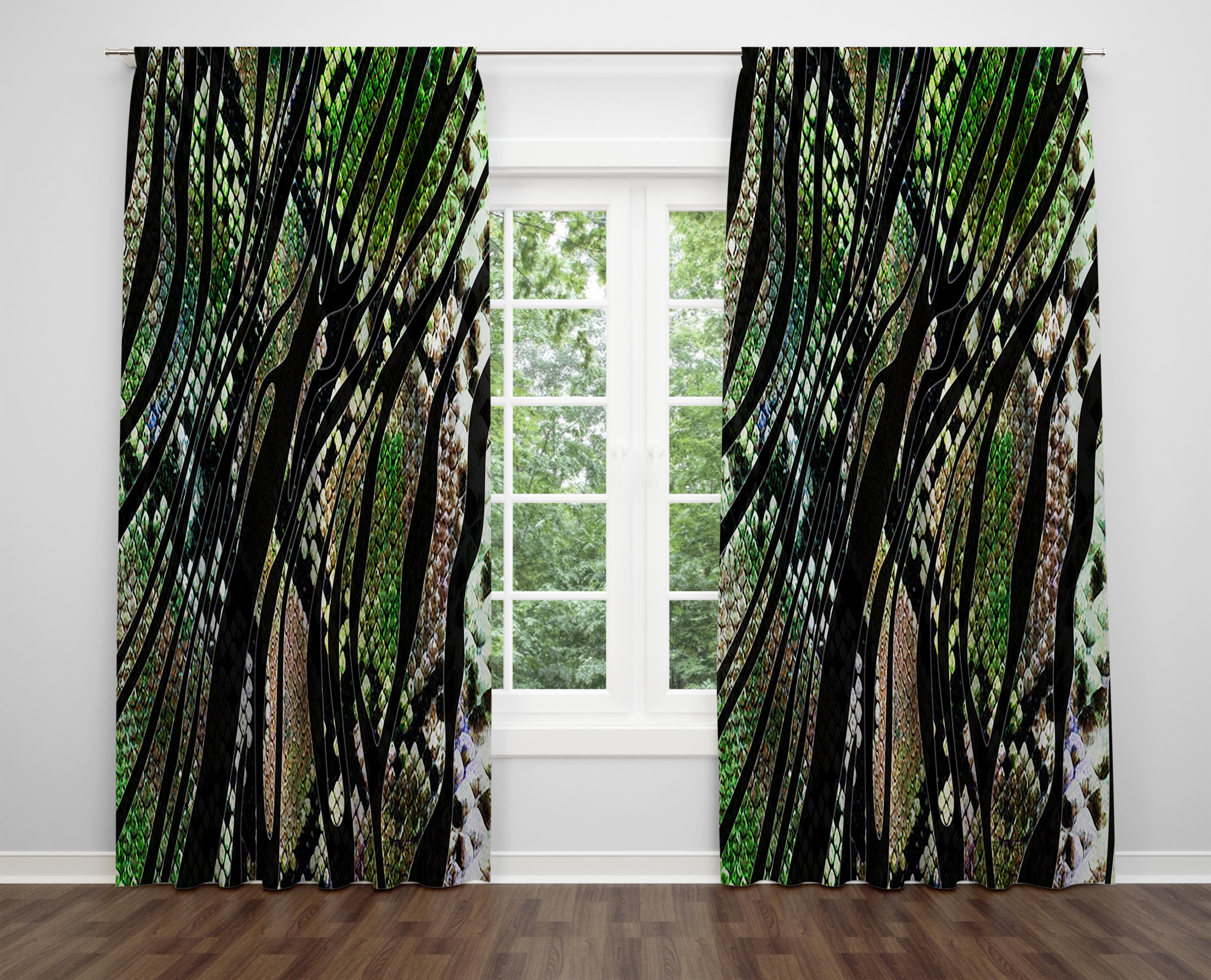 

Декоративний дизайн, високоякісна бавовняна тканина, ви можете вибрати одну або подвійну фіранку з крила 1 piece різнокольоровий