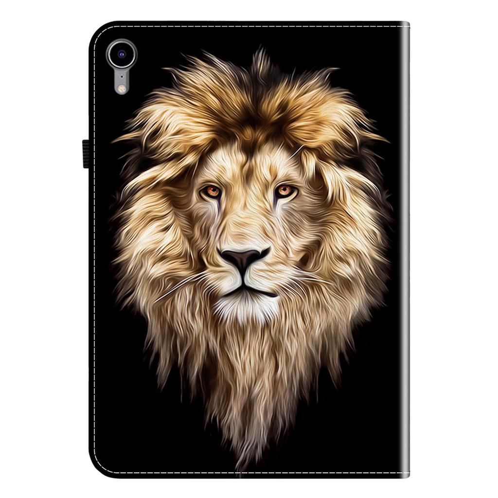 For iPad Mini (2024)/(2021) Leather Case Pattern Printed Stand Tablet Cover with Card Slots