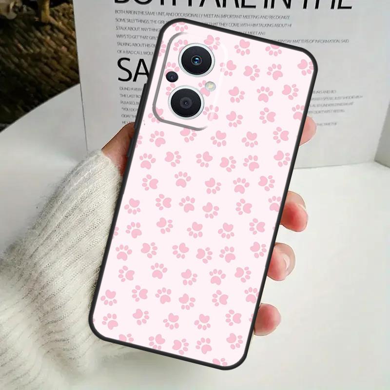 Cat Dog Paws Case For OPPO Reno 8 7 6 5 4 Lite 8T 5Z 4Z 10 11F OPPO Find X5 X6 Pro X2 Neo X3 Lite Cover