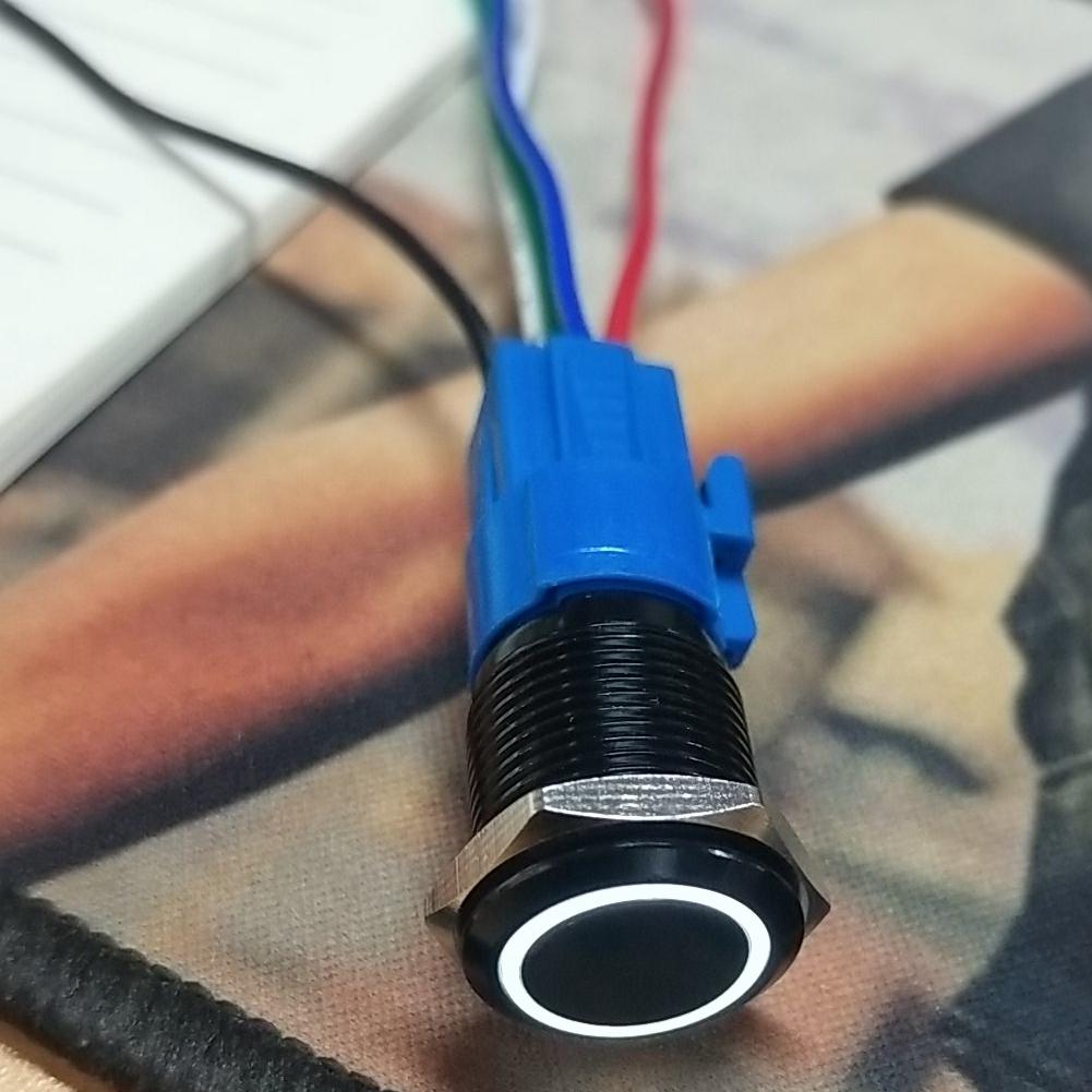 

10Pcs Push Button Switch Socket Flame Retardant Plastic Shell Wire Connector 5 Pin 16mm