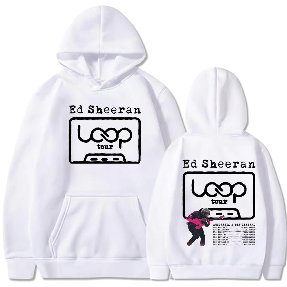 Ed Sheeran Loop Tour Australien Neuseeland Tour Merch Hoodie Herren Damen Mode Übergroße Kapuzenpullover Fan Geschenke