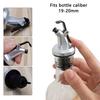 10Pcs ABS Oil Pourer Spout Silver Wine Pourer Cap Durable Liquor Dispenser Spout  For Olive Oil