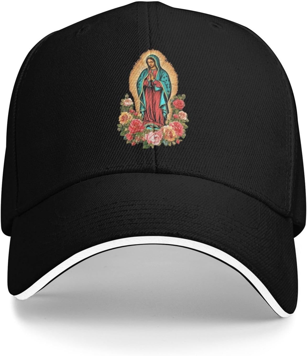 Our Lady of Guadalupe Virgin Mary Baseball Cap Religious Classic Adjustable Fashion Hat for Men Women One Size
