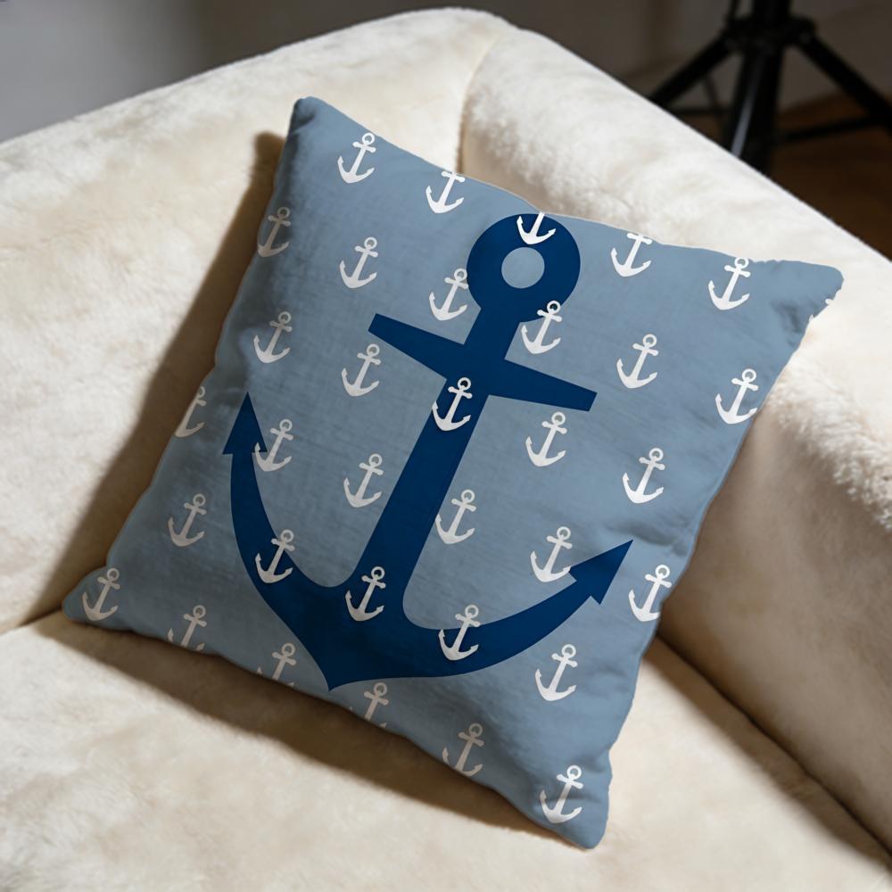 Fashion OOcean Sailoriou Cushion Cover Soft Decorative Pillow Case Suitable for Bedroom Sofa Car Travel Use