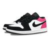 Jordan Air Jordan 1 Pink Leopard Abrasion Resistant Low top Vintage Basketball Shoes Unisex Black Pink HF3148-106(Team701-)