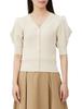 Natural Beauty Basics Power Shoulder Rib Knit Sweater Women's