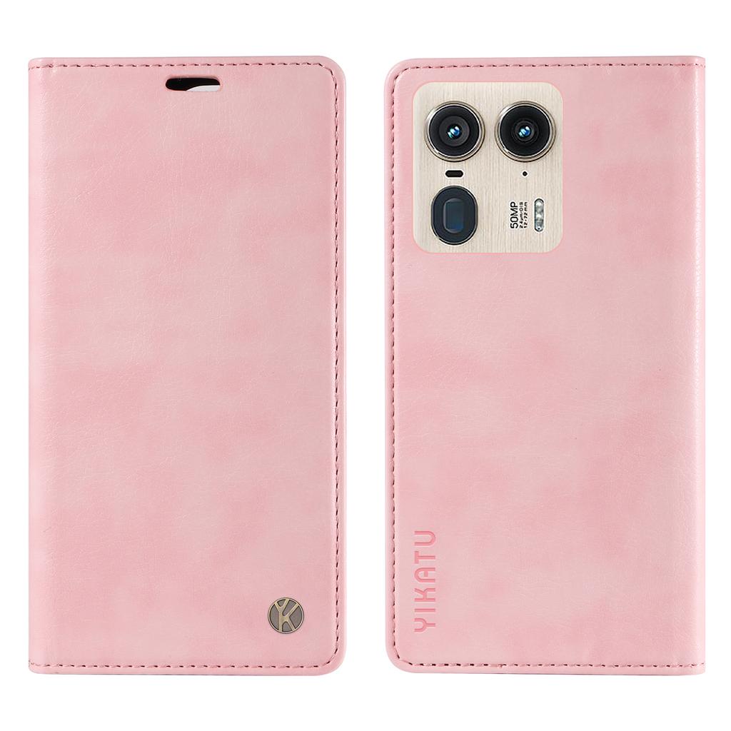 Für Motorola Edge 50 Ultra 5G/Moto X50 Ultra 5G Brieftaschenhülle Lederhülle mit Litschi-Textur