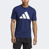 adidas Train Essentials Feelready Logo Training Tee Dark Blue/White Men Streetwear IB8275