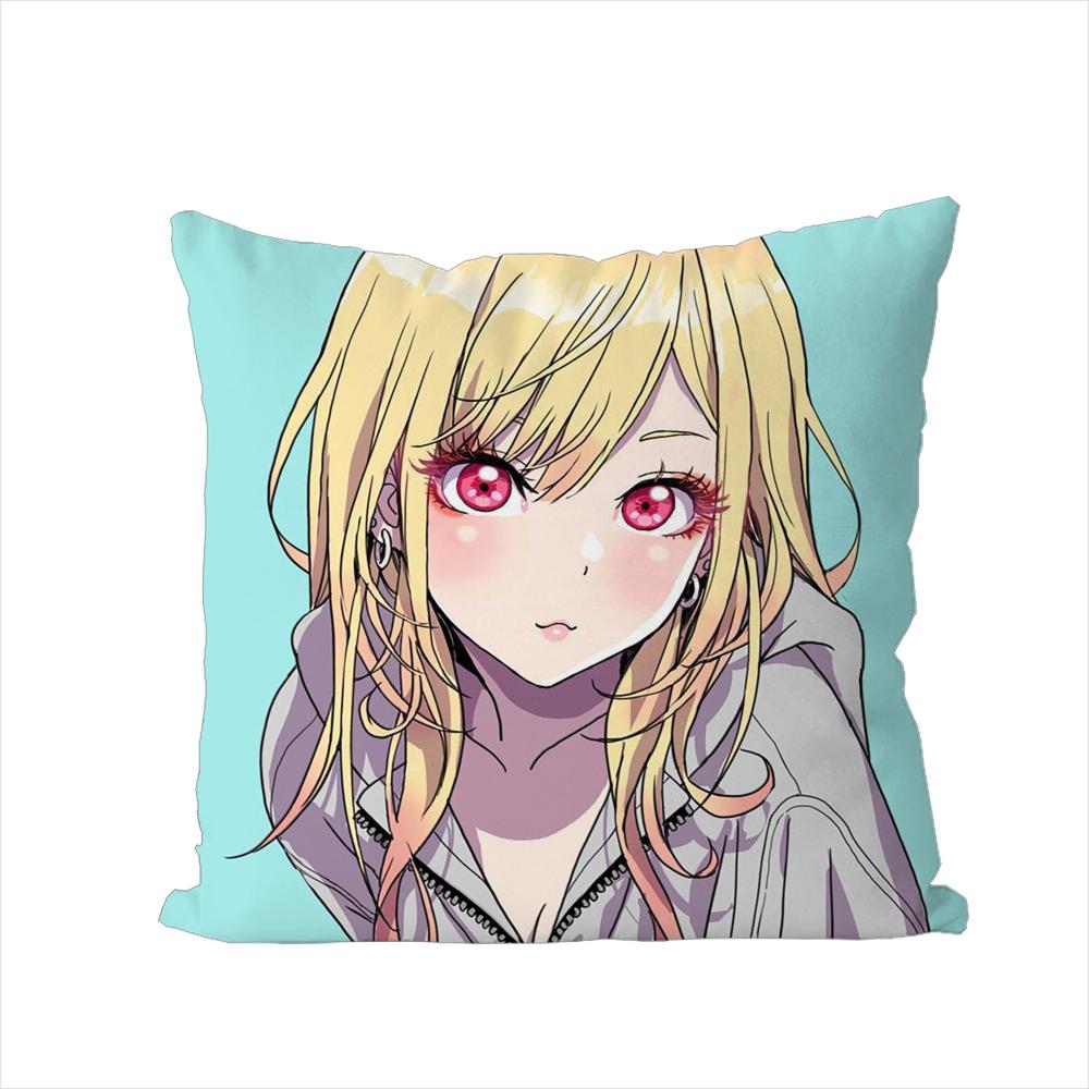 Kitagawa Marin Pillow Case For Car Sofa Decorative Home Doublesided Print Plush Square Throw Pillow Cushion Cover