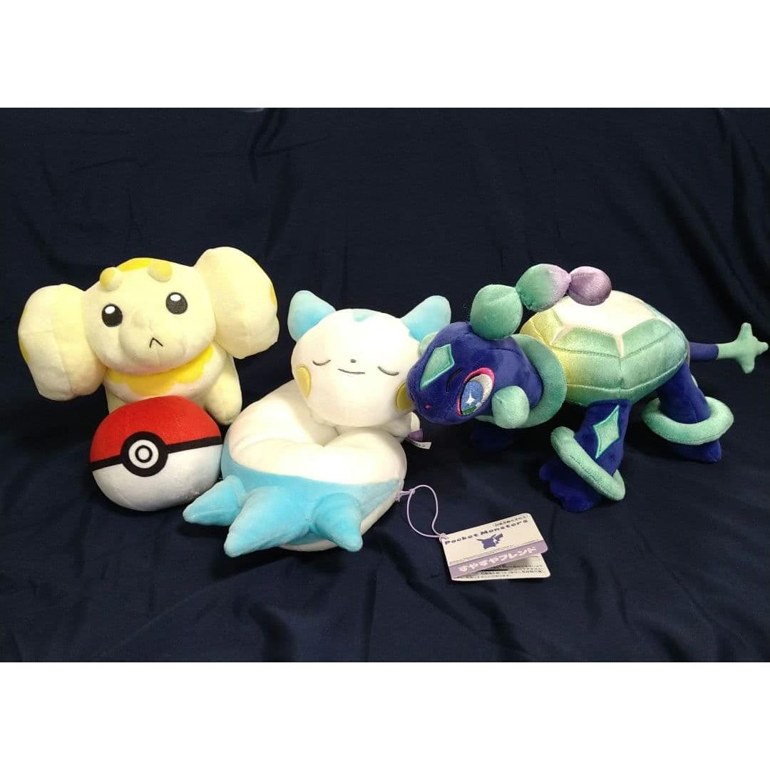 Pokemon stuffed toy Pachirisu Papimochi Terrapagos Pokemon ball