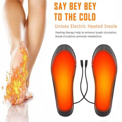 Winter Elektrisch Beheizbare Einlegesohlen USB Heizung Füße Wärmer Thermische Schuhe Socken Polster Beheizbare Einlegesohlen Waschbar Voller Fuß Wärme Unisex