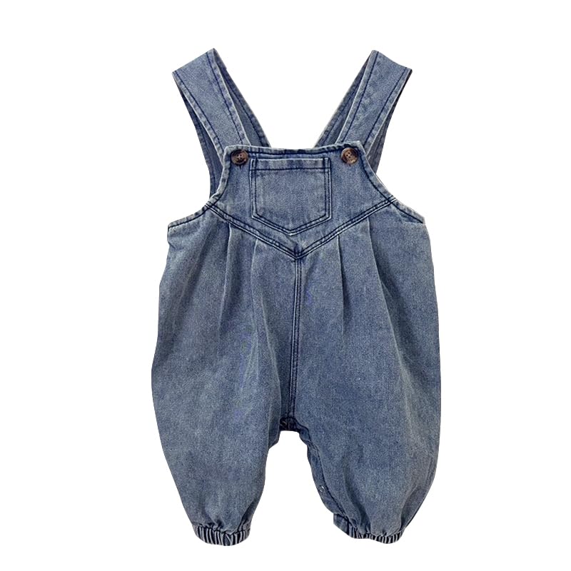 

Puffy silhouette denim baby Korean going denim 80cm estimated age 9 months 1 [mark BEAR] overalls, rompers, 60, 70, 80, 90, children s clothes, джинсовый