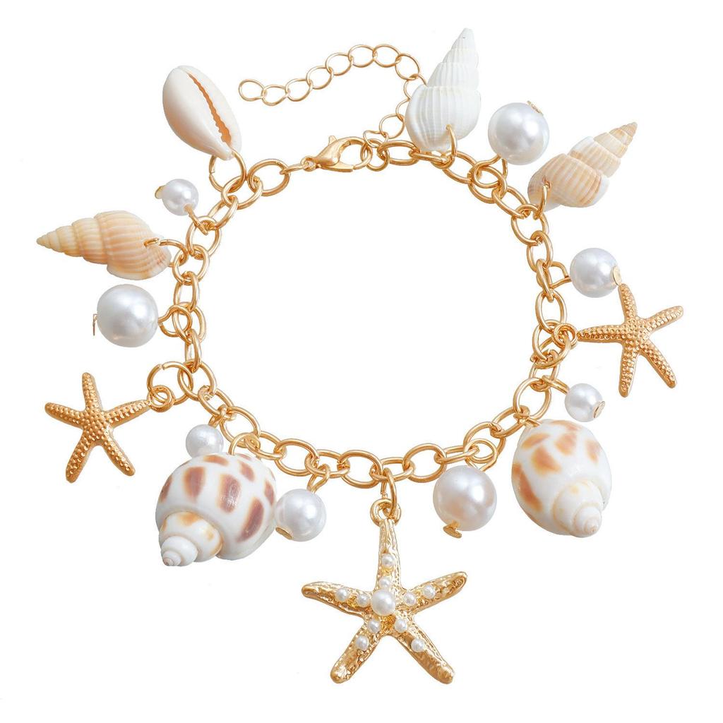 Bohemian Shell & Starfish Pearl Waist Chain for Beach Travel