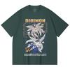 230 Gsm 100% Cotton Digimon V7 Print Unisex Heavy Cotton T Shirt