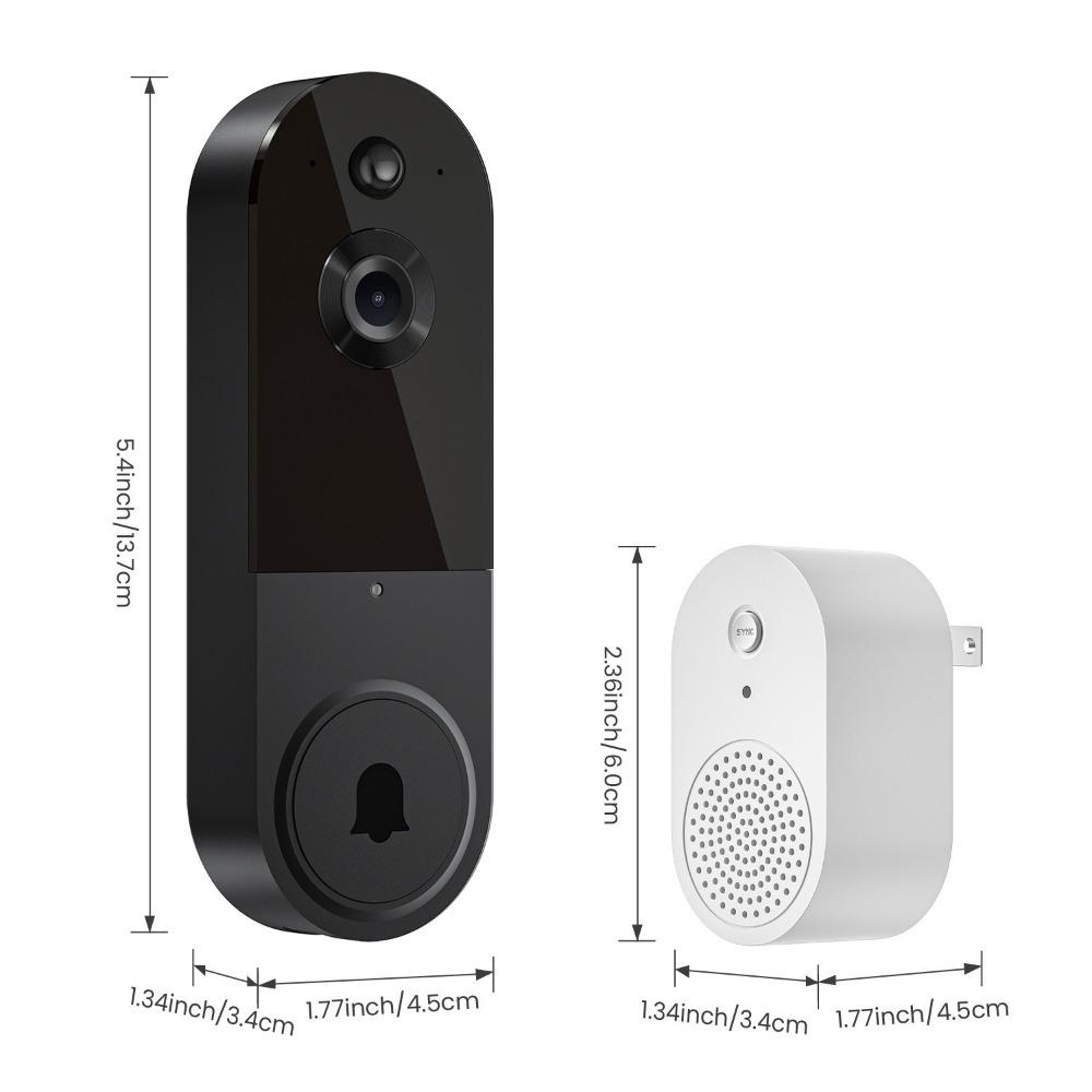 Rechargeable 1080P HD Video Doorbell Camera Wireless Video Doorbell Camera  Residential Use