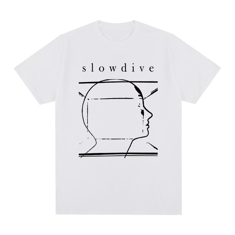 Fashion Slowdive Vintage Tshirt Music Graphic Hip Hop Streetwear Cotton Unisex T Shirt New Tee Tshirt Unisexs Tops S