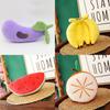 High-quality Fruit Vegetable Plush Dolls With Keychain Adorable Comfortable Realistic
