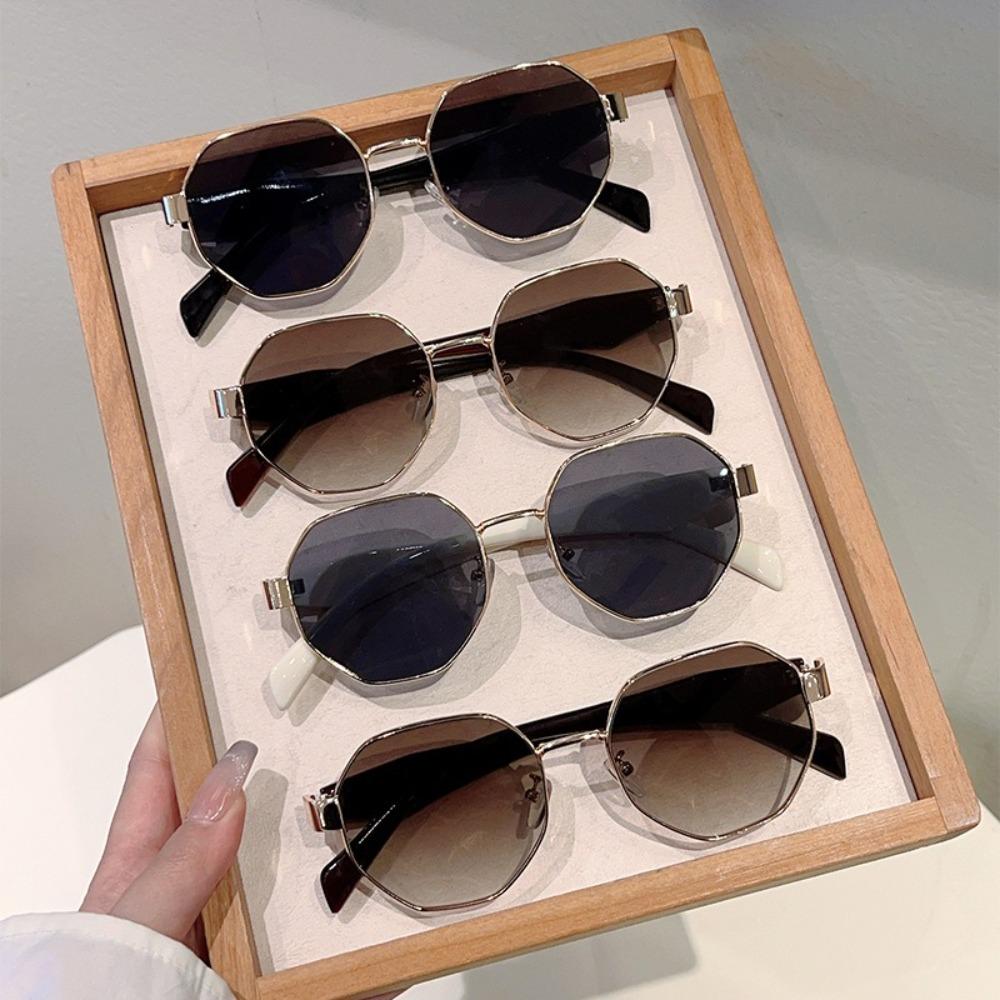 

Classic Women Sunglasses Gradient Color Anti-UV Glasses Retro Polygonal Sunglasses Women/Men жовтий/синій