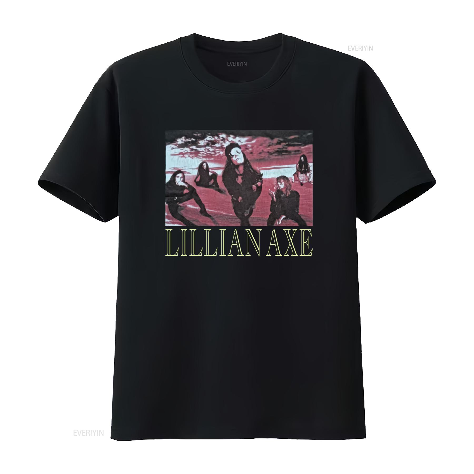 

1993 Lillian Axe Crucify Me Black T Shirt All Sizes Band Print Rock Style CB1186 vintage Washed Comfortable graphic Slightly 4XL