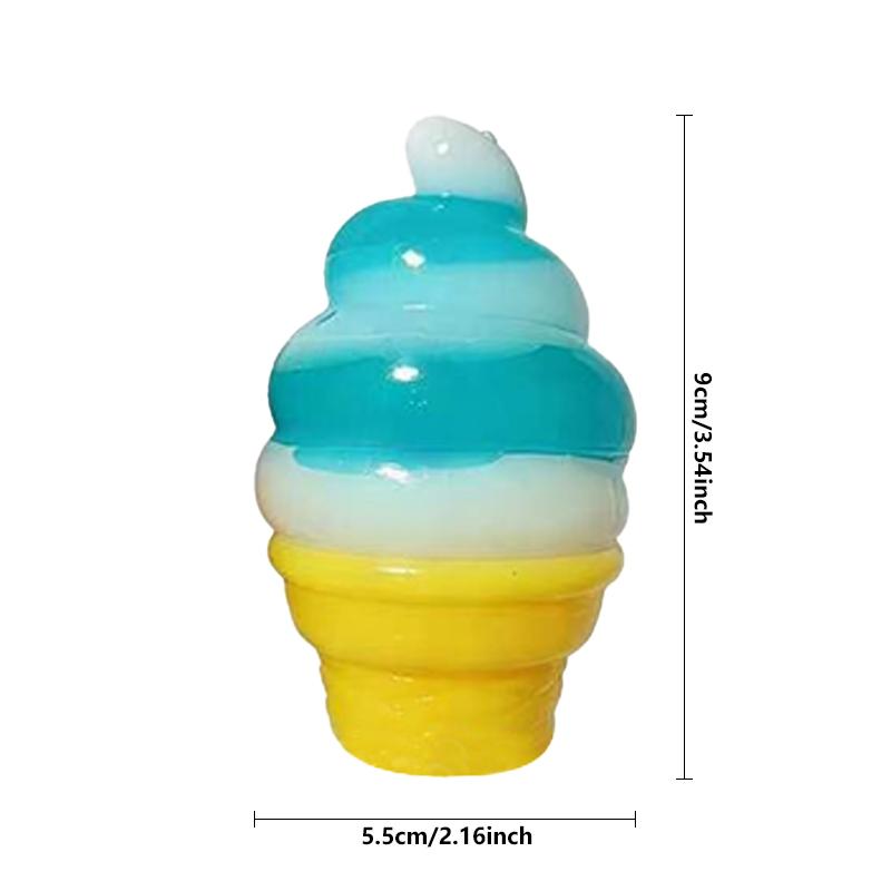 Jellyfish Squishy Fidget Set Rabbit Ice Cream Cone Stress Relief Anti-Anxiety Sensory Squeeze Toys Waterproof Water Play Gift