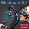 Kabelloses Bluetooth 5.1-Headset, CVC 8.0-Sportkopfhörer mit Geräuschunterdrückung, langer Standby-Business-Ohrbügel, Kopfhörer mit Mikrofon