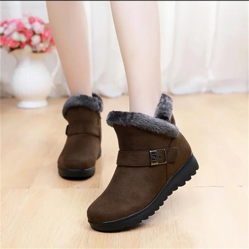 Fashion Women Boots Snow Plush Women Shoes Platform Boots For Women Fashion Keep Warm Women's Boots Flat New Botas Mujer Winter Shoes