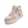 Winter Sports Shoes, Women's New Style with Fleece Insulation, High Top Cotton Shoes, Lace Up Thick Soled Casual Sports Shoes